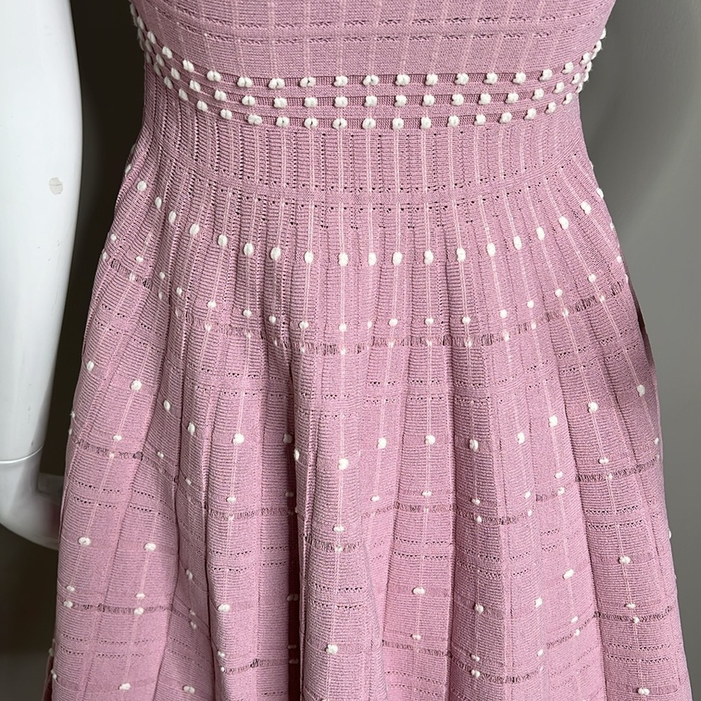 Alexander McQueen Sz S Knit Off the Shoulder Short Sleeve Fitted Dress - New - Picture 9 of 12
